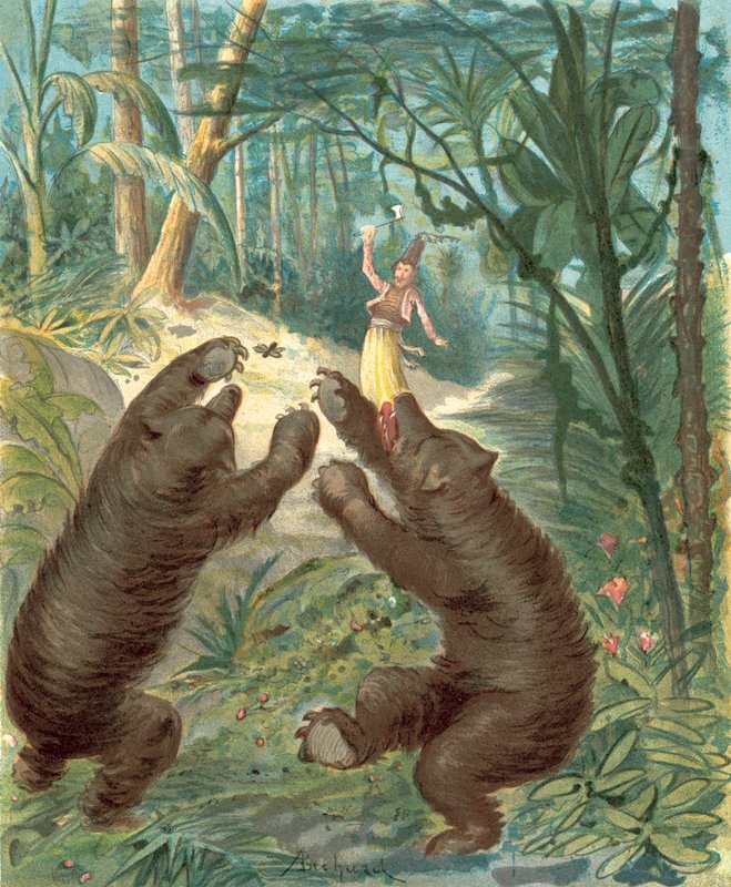 Adventures of Baron Munchausen by Alphonse Adolphe Bichard