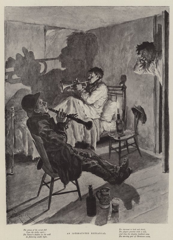 An Interrupted Rehearsal by Amedee Forestier