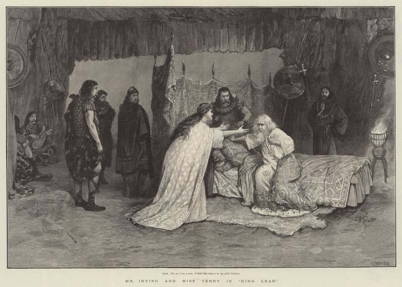 Mr Irving and Miss Terry in King Lear by Amedee Forestier