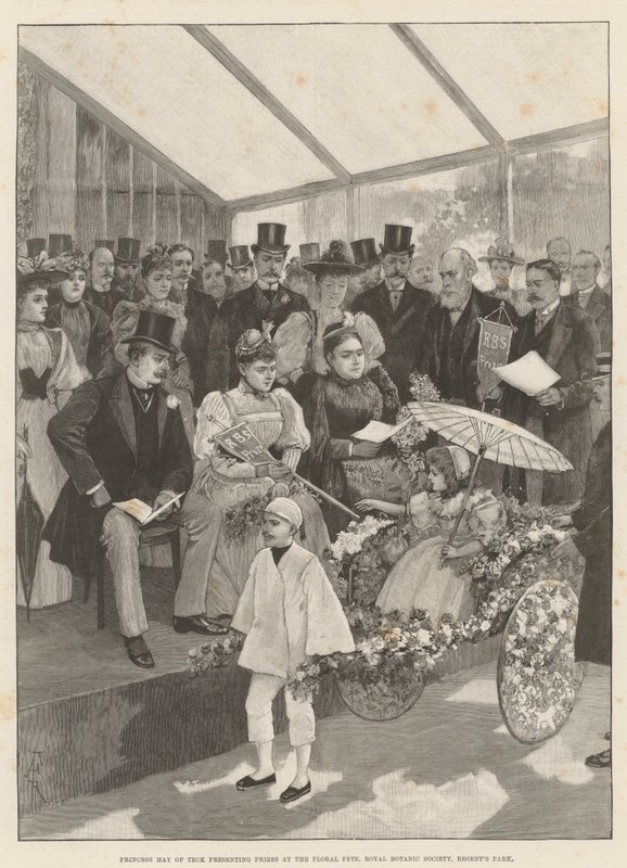 Princess May of Teck Presenting Prizes at the Floral Fete, Royal Botanic Society, Regent