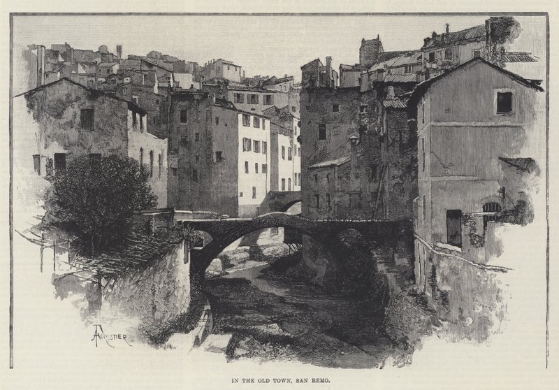 In the Old Town, San Remo by Amedee Forestier