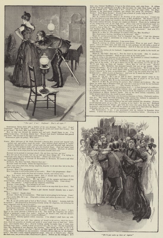 Mrs Hauksbee Sits Out, An Unhistorical Extravaganza, by Rudyard Kipling by Amedee Forestier