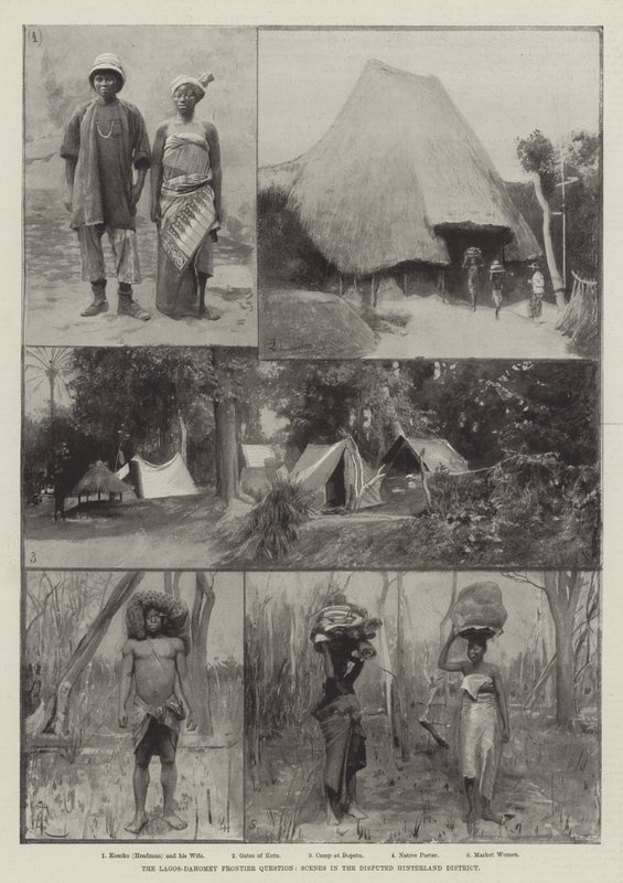 The Lagos-Dahomey Frontier Question, Scenes in the Disputed Hinterland District by Amedee Forestier