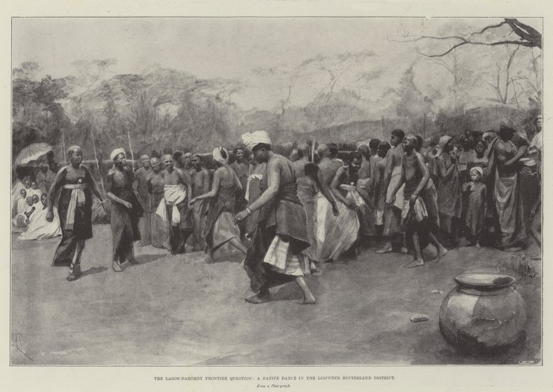 The Lagos-Dahomey Frontier Question, a Native Dance in the Disputed Hinterland District by Amedee Forestier