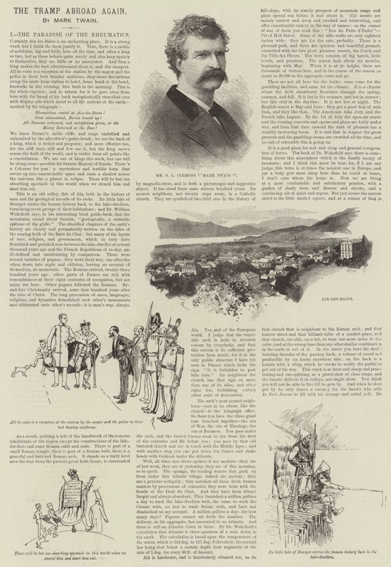 The Tramp Abroad Again, by Mark Twain by Amedee Forestier