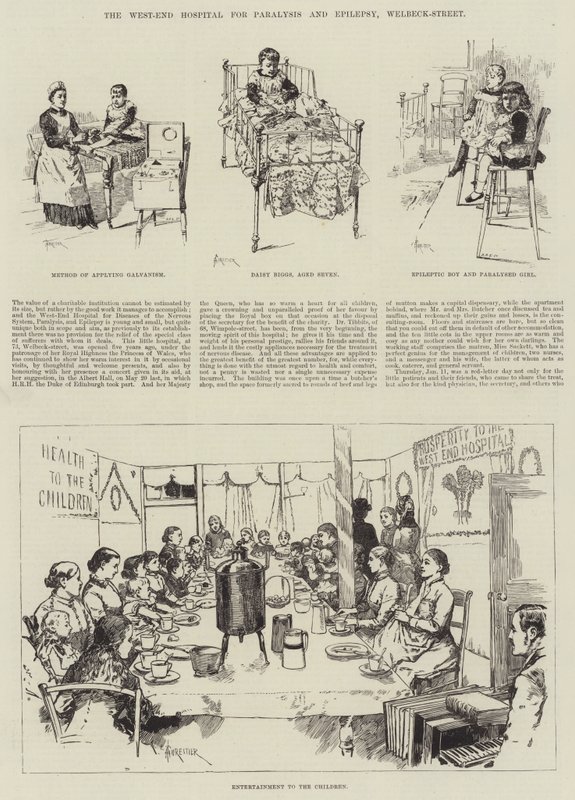 The West-End Hospital for Paralysis and Epilepsy, Welbeck-Street by Amedee Forestier