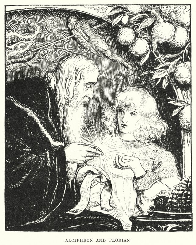 Alciphron and Florian by Amelia M. (attr.to) Bowerley or Bauerle