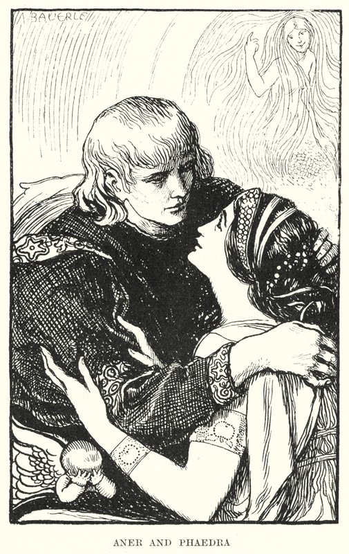 Aner and Phaedra by Amelia M. (attr.to) Bowerley or Bauerle