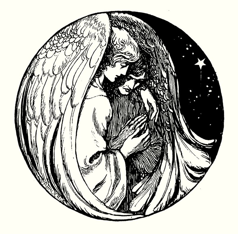 Title-page illustration for Allegories by Frederic W Farrar by Amelia M. (attr.to) Bowerley or Bauerle