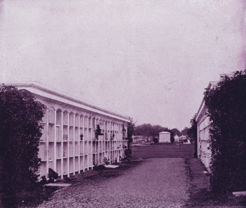 Avenue of Tombs in Washington Cemetery, New Orleans by American Photographer (after)