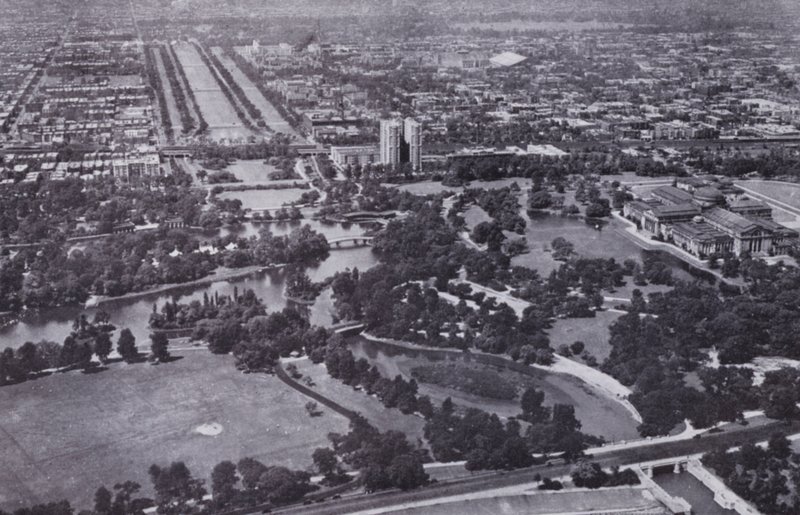 Chicago: Jackson Park and the Midway from the Air by American Photographer (after)