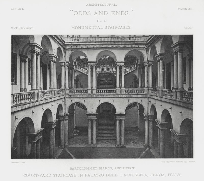 Court-Yard Staircase in Palazzo Dell