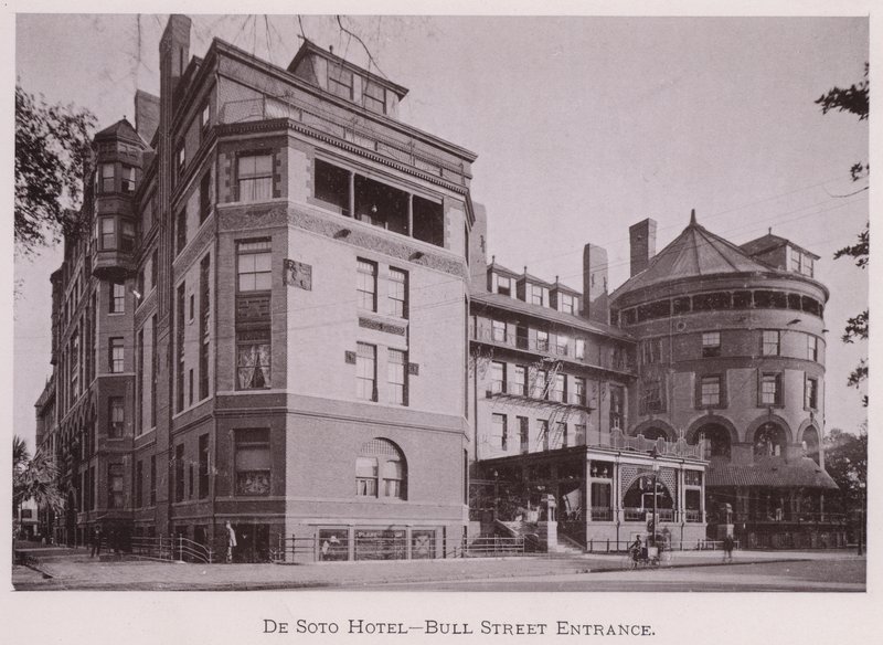 De Soto Hotel, Bull Street Entrance by American Photographer (after)