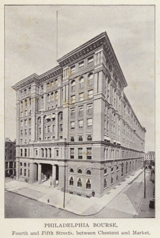 Philadelphia: Philadelphia Bourse, Fourth and Fifth Streets, between Chestnut and Market by American Photographer (after)