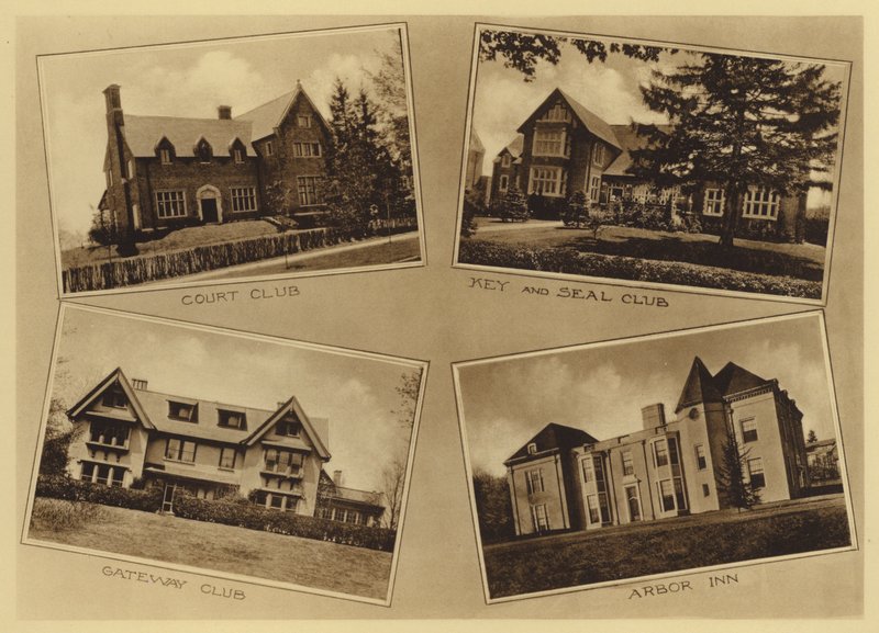 Princeton University: Court Club; Key and Seal Club; Gateway Club; Arbor Inn by American Photographer (after)