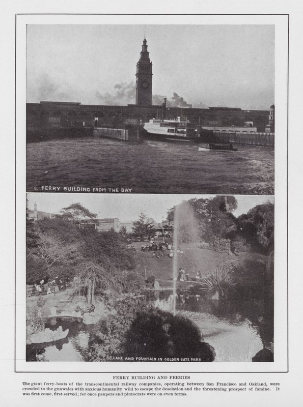 San Francisco: Ferry Building and Ferries by American Photographer (after)
