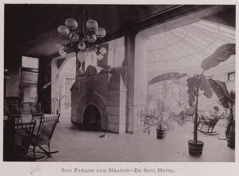 Sun Parlor and Hearth, De Soto Hotel by American Photographer (after)