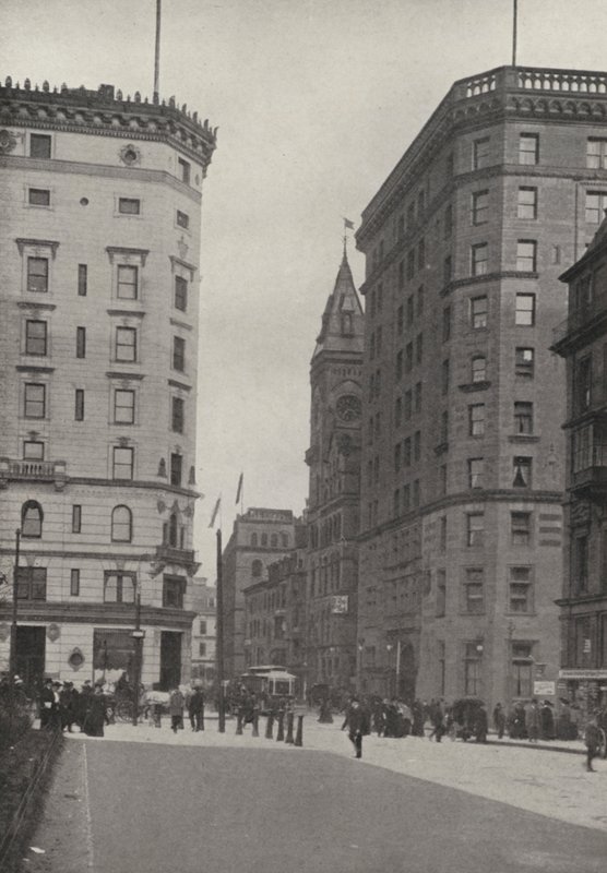 Boston: Masonic Temple, YMCU, Hotel Touraine, Boylston Street by American Photographer
