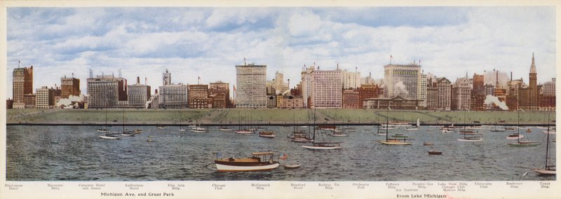 Chicago: Michigan Avenue and Grant Park, from Lake Michigan by American Photographer