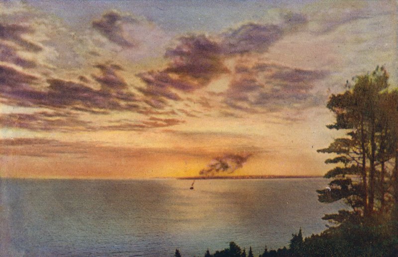 Chicago: Sunset on Lake Michigan by American Photographer