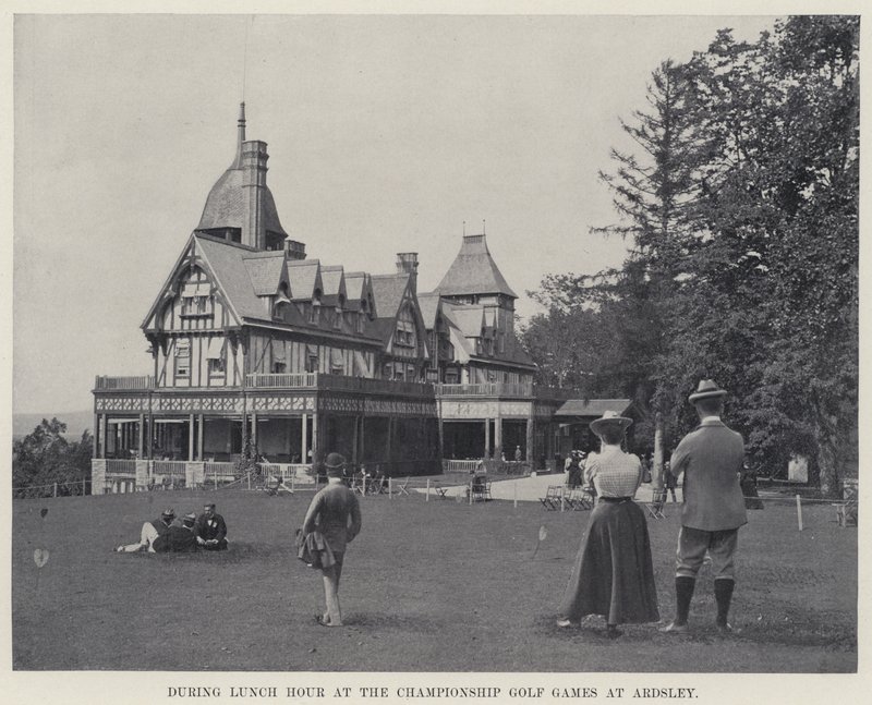 During Lunch Hour at the Championship Golf Games at Ardsley by American Photographer