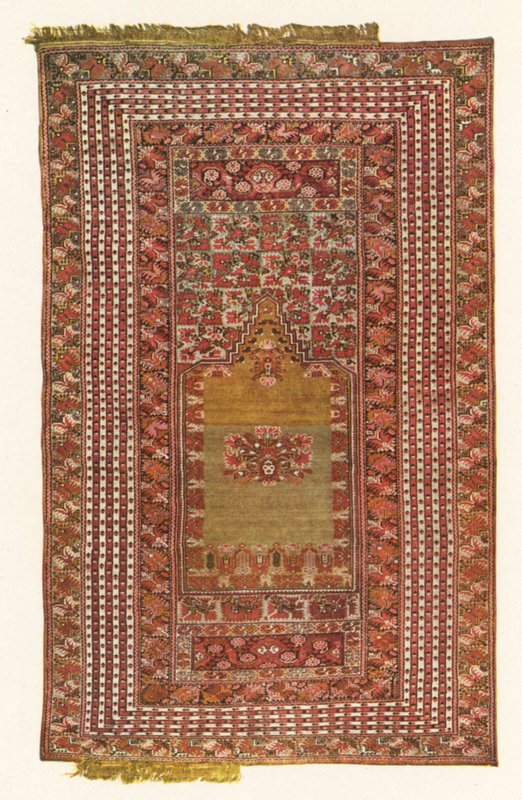 Ghiordes prayer rug by American Photographer