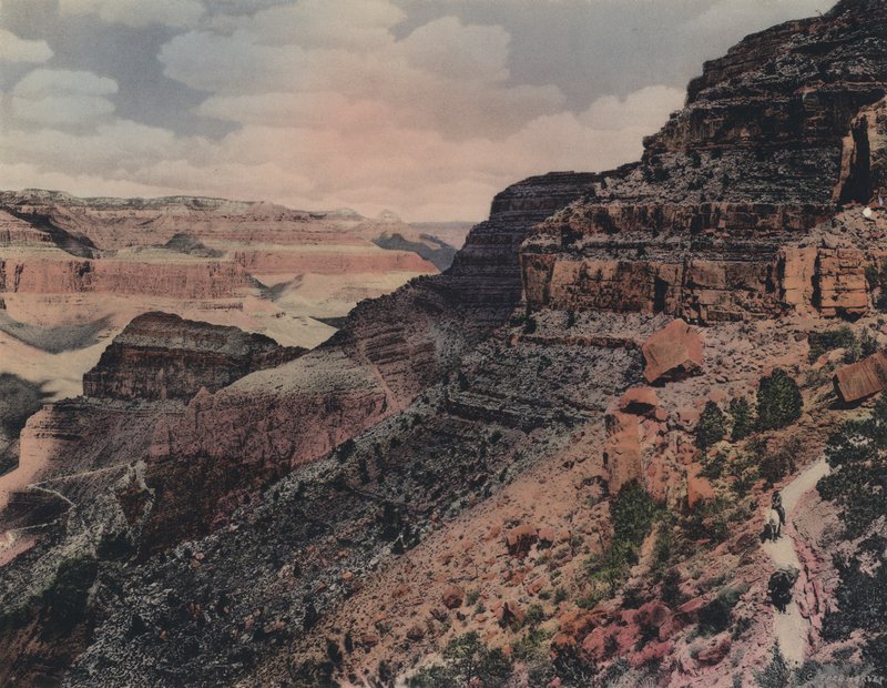 Grand Canyon of Arizona: On Hermit Trail by American Photographer