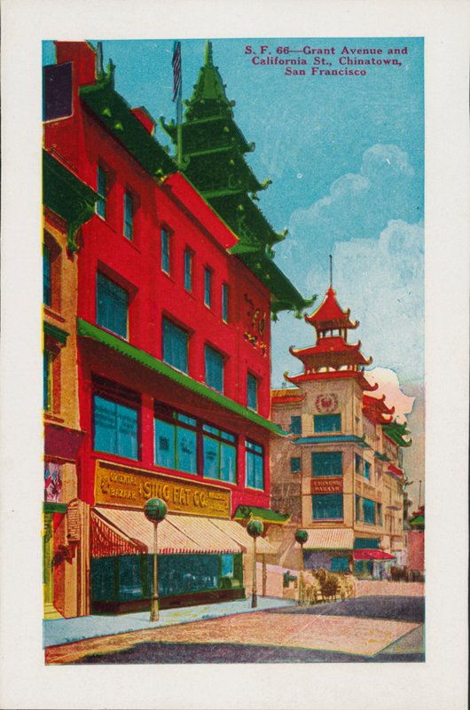 Grant Avenue and California Street, Chinatown, San Francisco by American Photographer