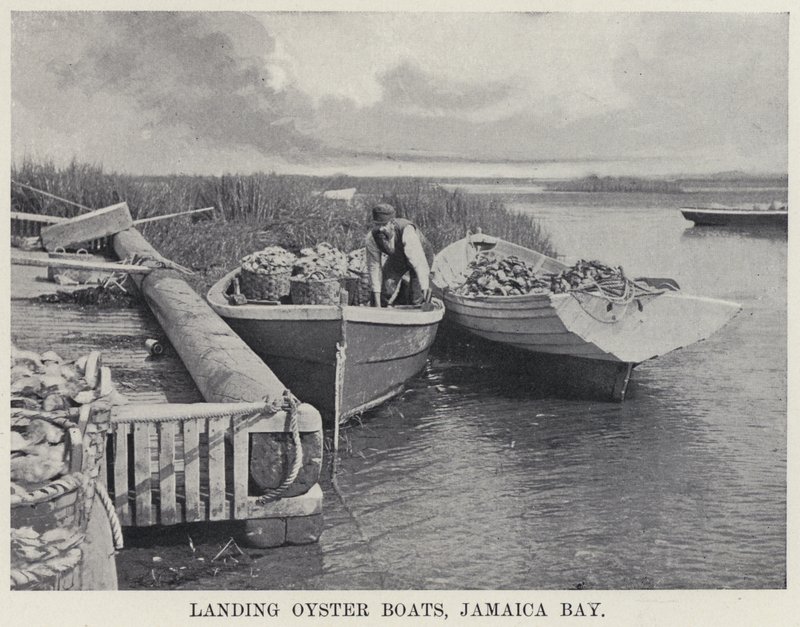Landing Oyster Boats, Jamaica Bay by American Photographer