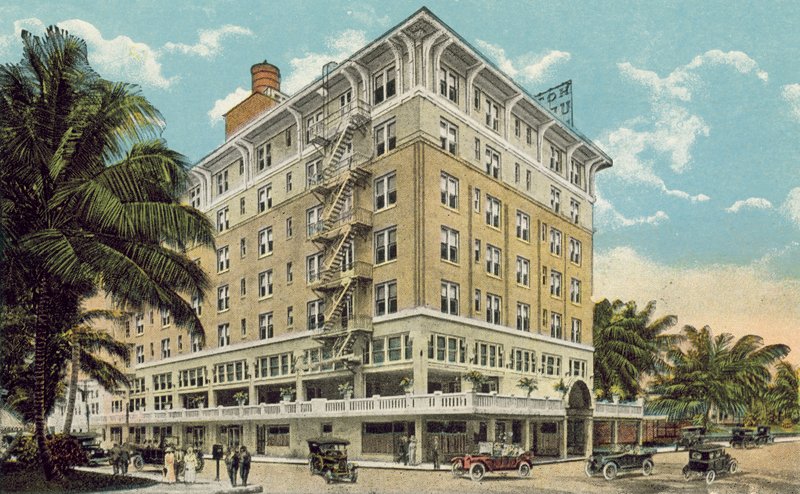 Miami, Florida, c 1925: The Urmey Hotel by American Photographer