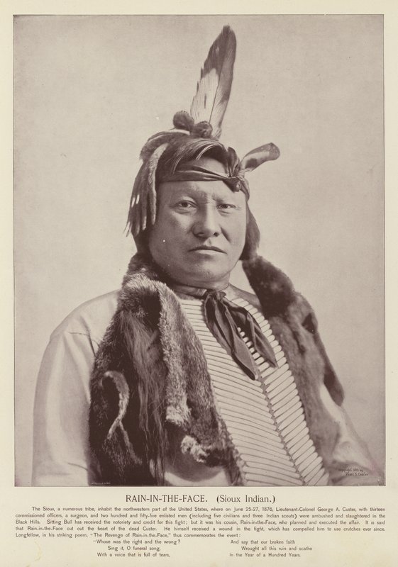 Rain-in-the-Face, Sioux Indian by American Photographer