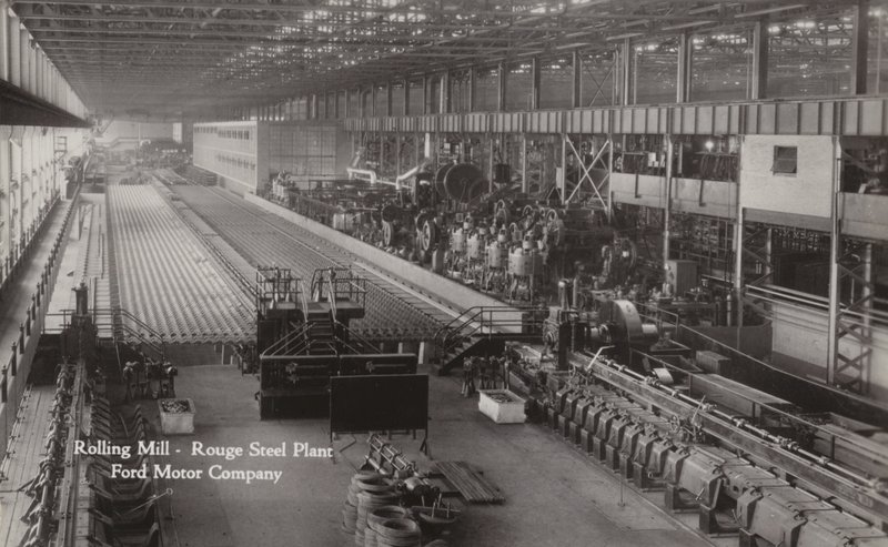 Rolling mill, Rouge Steel Plant; Ford Motor Company, Dearborn, Michigan by American Photographer