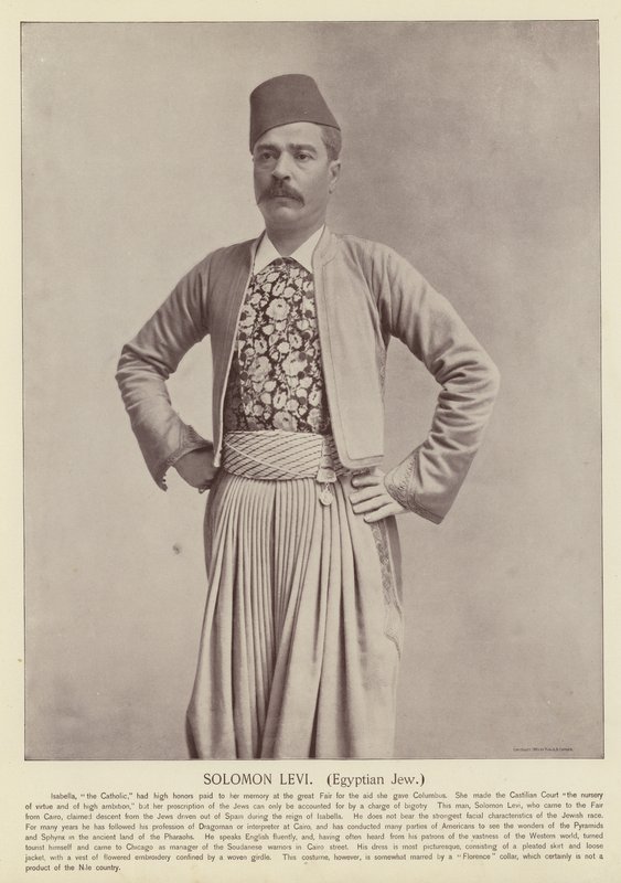 Solomon Levi, Egyptian Jew by American Photographer