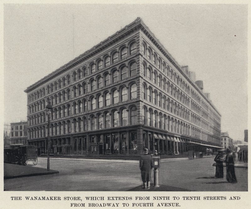 The Wanamaker Store, which extends from Ninth to Tenth Streets and from Broadway to Fourth Avenue by American Photographer