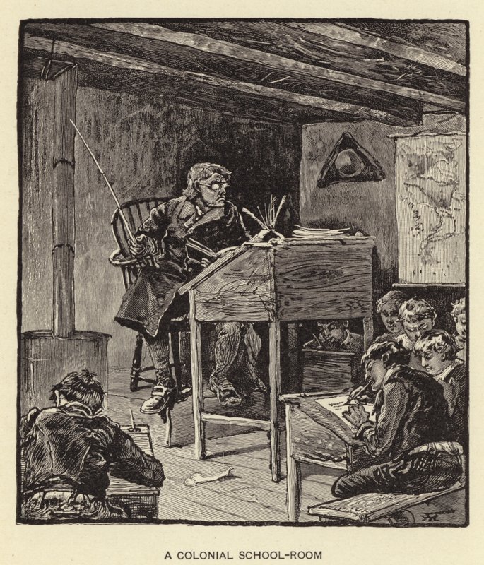 A Colonial School-Room by American School