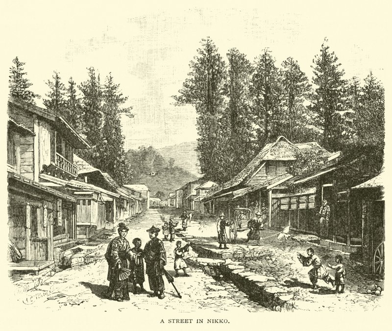A street in Nikko by American School