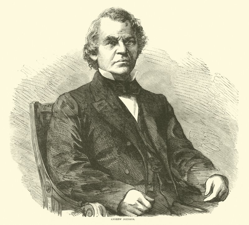 Andrew Johnson, April 1865 by American School
