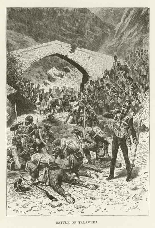 Battle of Talavera by American School