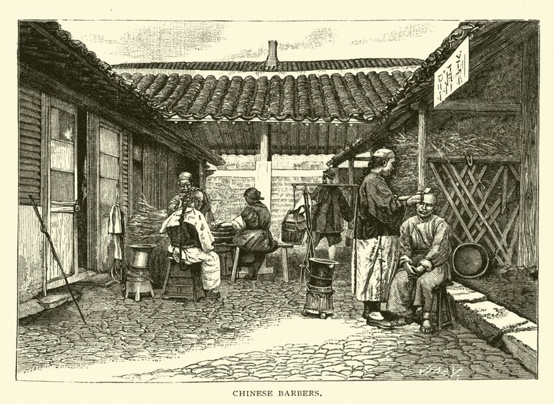 Chinese Barbers by American School