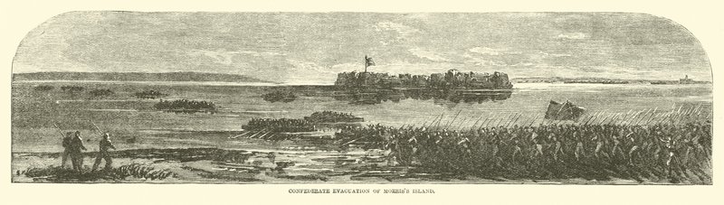 Confederate Evacuation of Morris Island, September 1863 by American School