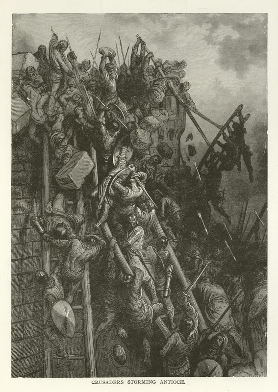 Crusaders Storming Antioch by American School