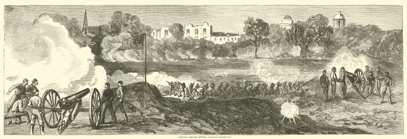 Federal Troops Before Jackson, Mississippi by American School