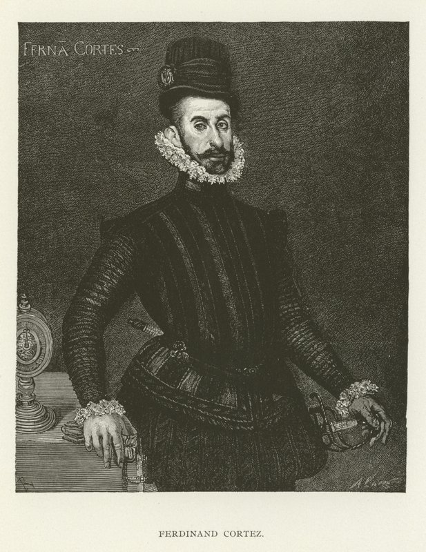 Hernán Cortés by American School