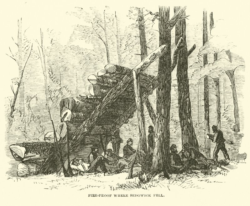 Fire-Proof Where Sedgwick Fell, May 1864 by American School