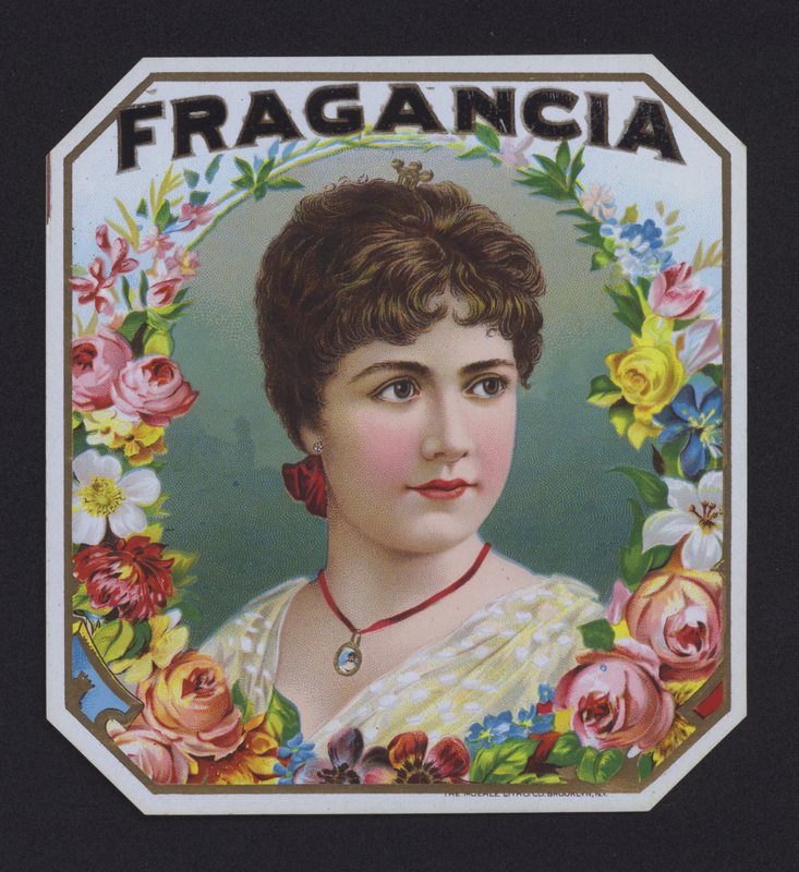 Fragancia, cigar label by American School