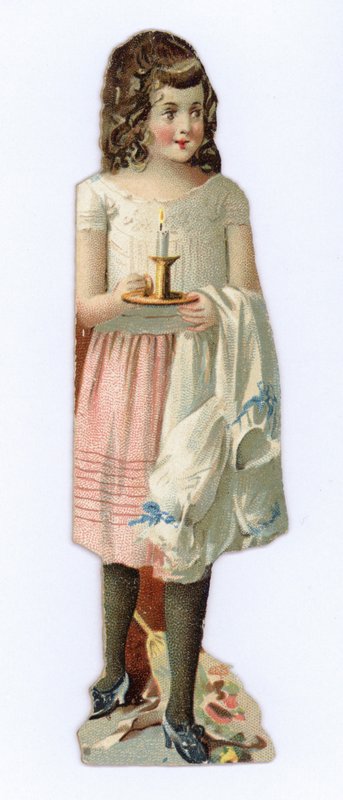 Girl with candle by American School