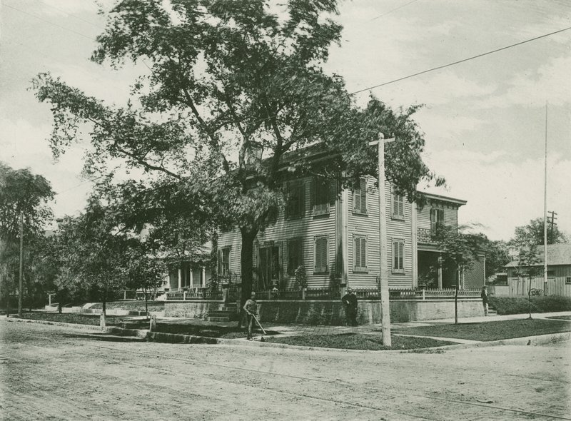 Home of Abraham Lincoln in 1861 by American School