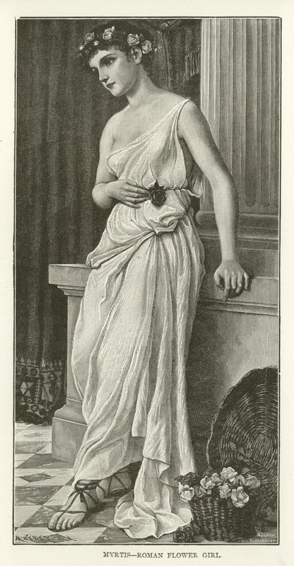 Myrtis, Roman Flower Girl by American School