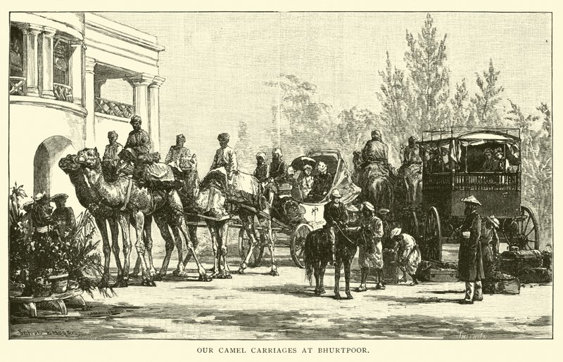 Our Camel Carriages at Bhurtpoor by American School