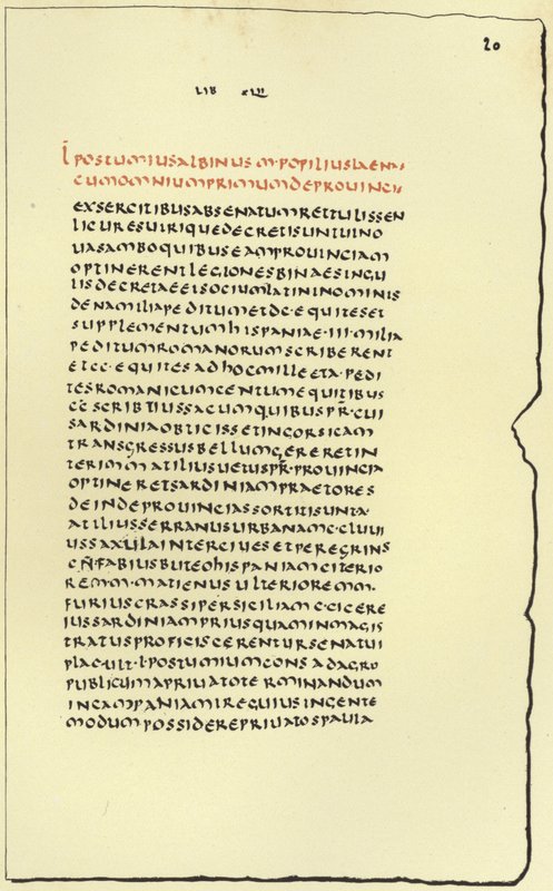 Page from Livy